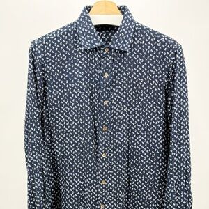 45r Indigo Gauze Floral Shirt